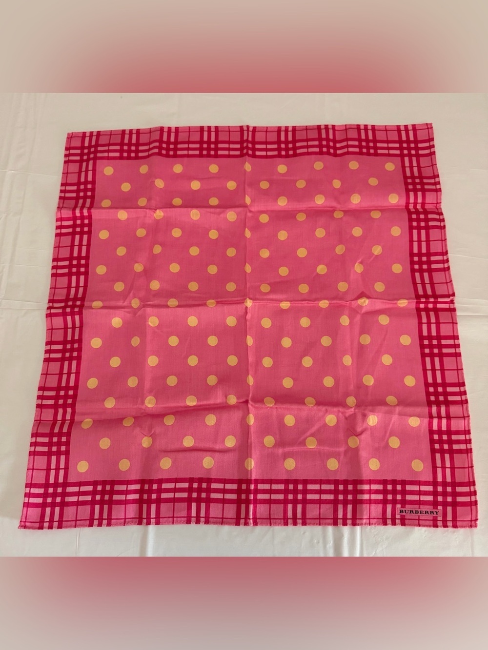 Burberry pink handkerchief